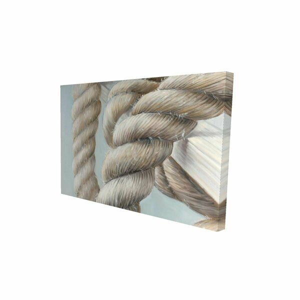 Begin Home Decor 12 x 18 in. Boat Rope Knot Closeup-Print on Canvas 2080-1218-CO85